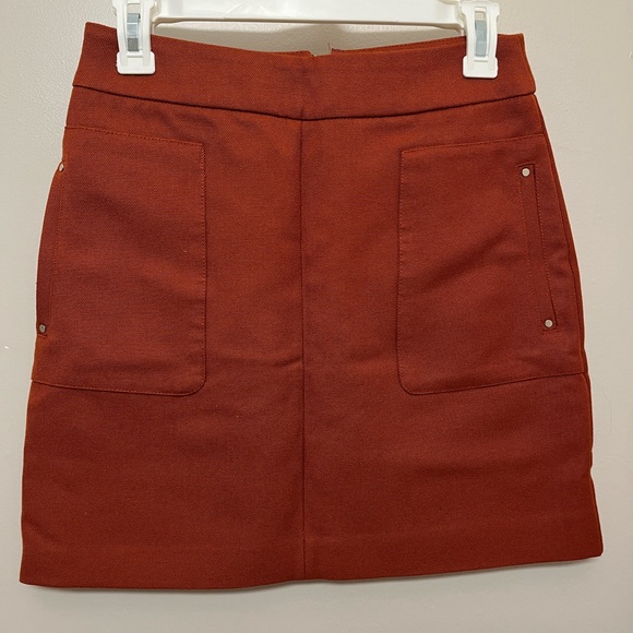 H&M Brown-Orange Short Skirt, Size 6 - Picture 2 of 4